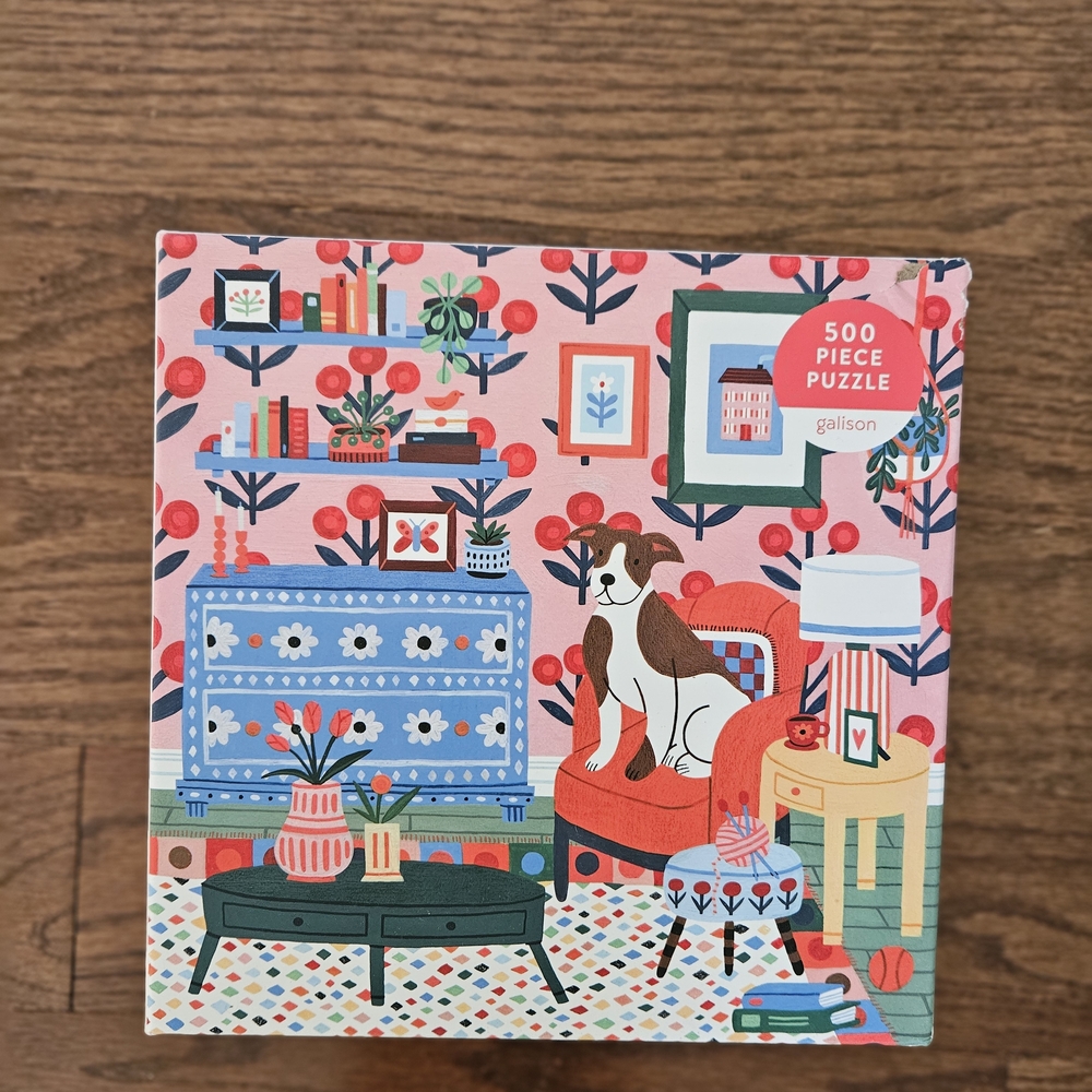 Gullison Pink and Blue 500 Piece Puzzle